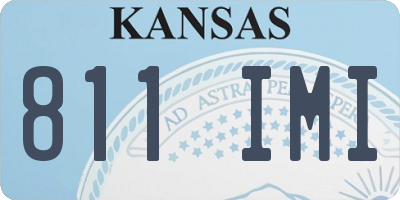 KS license plate 811IMI
