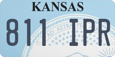 KS license plate 811IPR