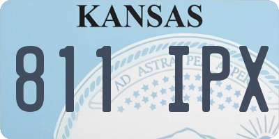 KS license plate 811IPX