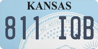 KS license plate 811IQB