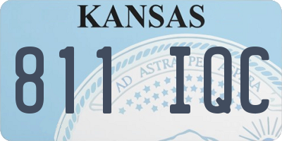 KS license plate 811IQC