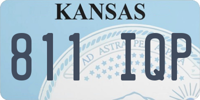 KS license plate 811IQP