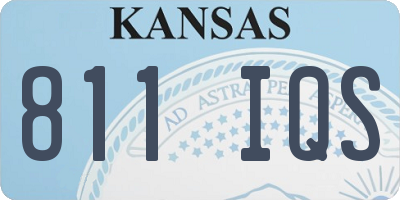KS license plate 811IQS