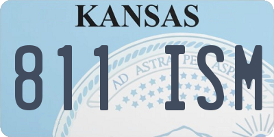 KS license plate 811ISM
