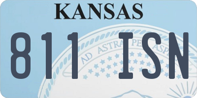 KS license plate 811ISN