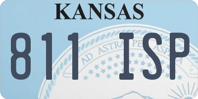 KS license plate 811ISP