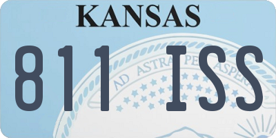 KS license plate 811ISS