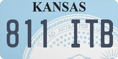 KS license plate 811ITB