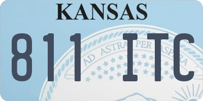KS license plate 811ITC