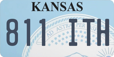 KS license plate 811ITH