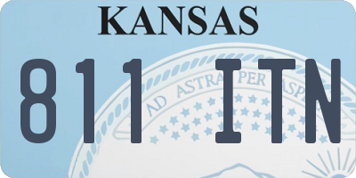 KS license plate 811ITN