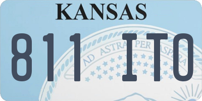 KS license plate 811ITO