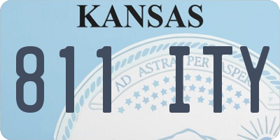 KS license plate 811ITY