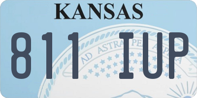 KS license plate 811IUP