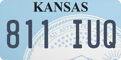 KS license plate 811IUQ