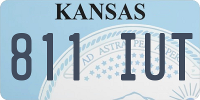 KS license plate 811IUT