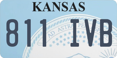 KS license plate 811IVB