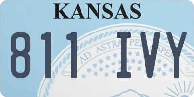 KS license plate 811IVY