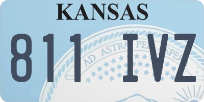 KS license plate 811IVZ
