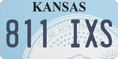 KS license plate 811IXS