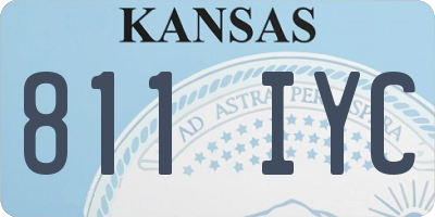 KS license plate 811IYC