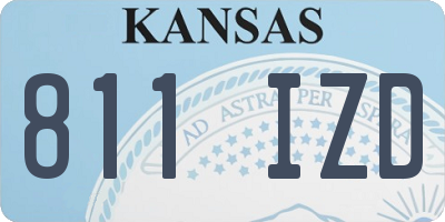KS license plate 811IZD