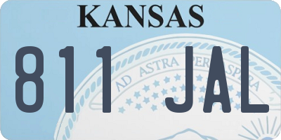 KS license plate 811JAL