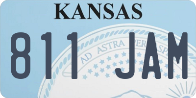 KS license plate 811JAM