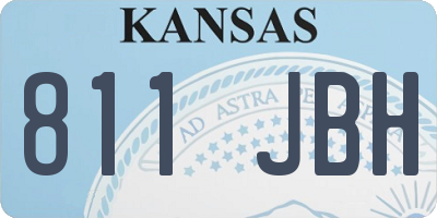 KS license plate 811JBH