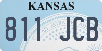 KS license plate 811JCB