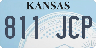 KS license plate 811JCP