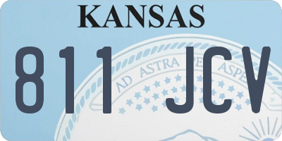 KS license plate 811JCV