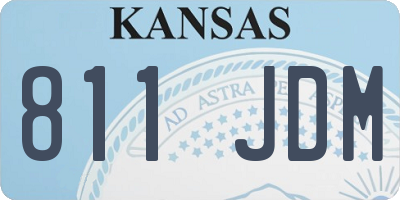 KS license plate 811JDM