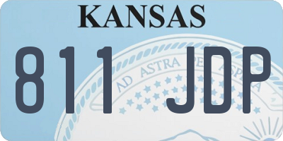 KS license plate 811JDP