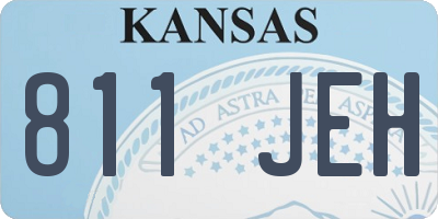 KS license plate 811JEH