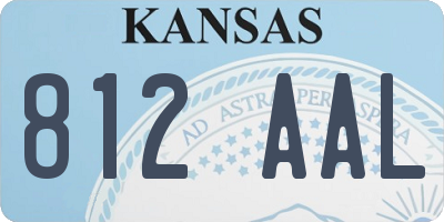 KS license plate 812AAL