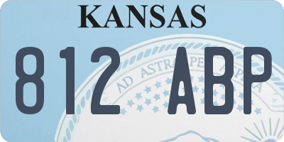 KS license plate 812ABP