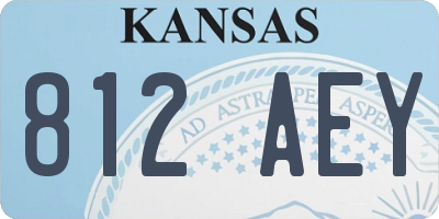 KS license plate 812AEY