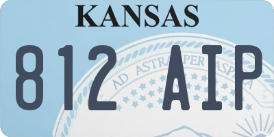 KS license plate 812AIP