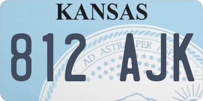 KS license plate 812AJK