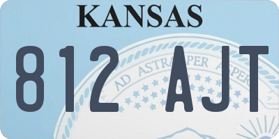 KS license plate 812AJT