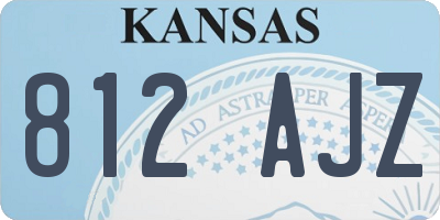 KS license plate 812AJZ