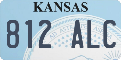 KS license plate 812ALC