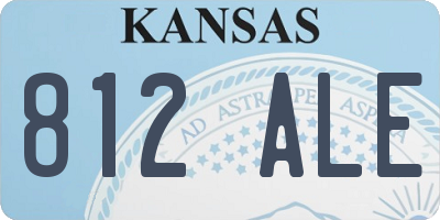 KS license plate 812ALE