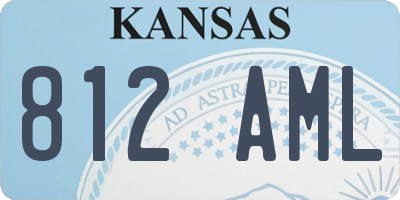 KS license plate 812AML