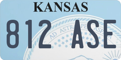 KS license plate 812ASE