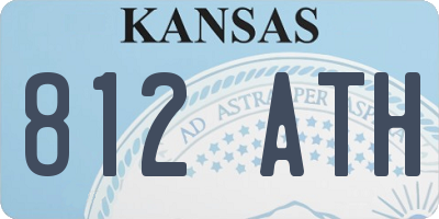 KS license plate 812ATH