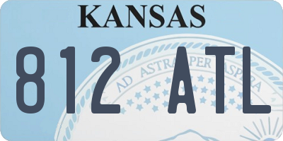 KS license plate 812ATL