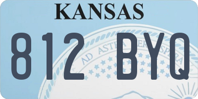 KS license plate 812BYQ