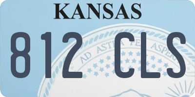 KS license plate 812CLS